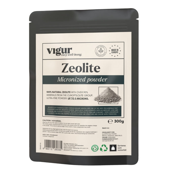 ZEOLITE MICRONIZED POWDER 300G - VIGUR